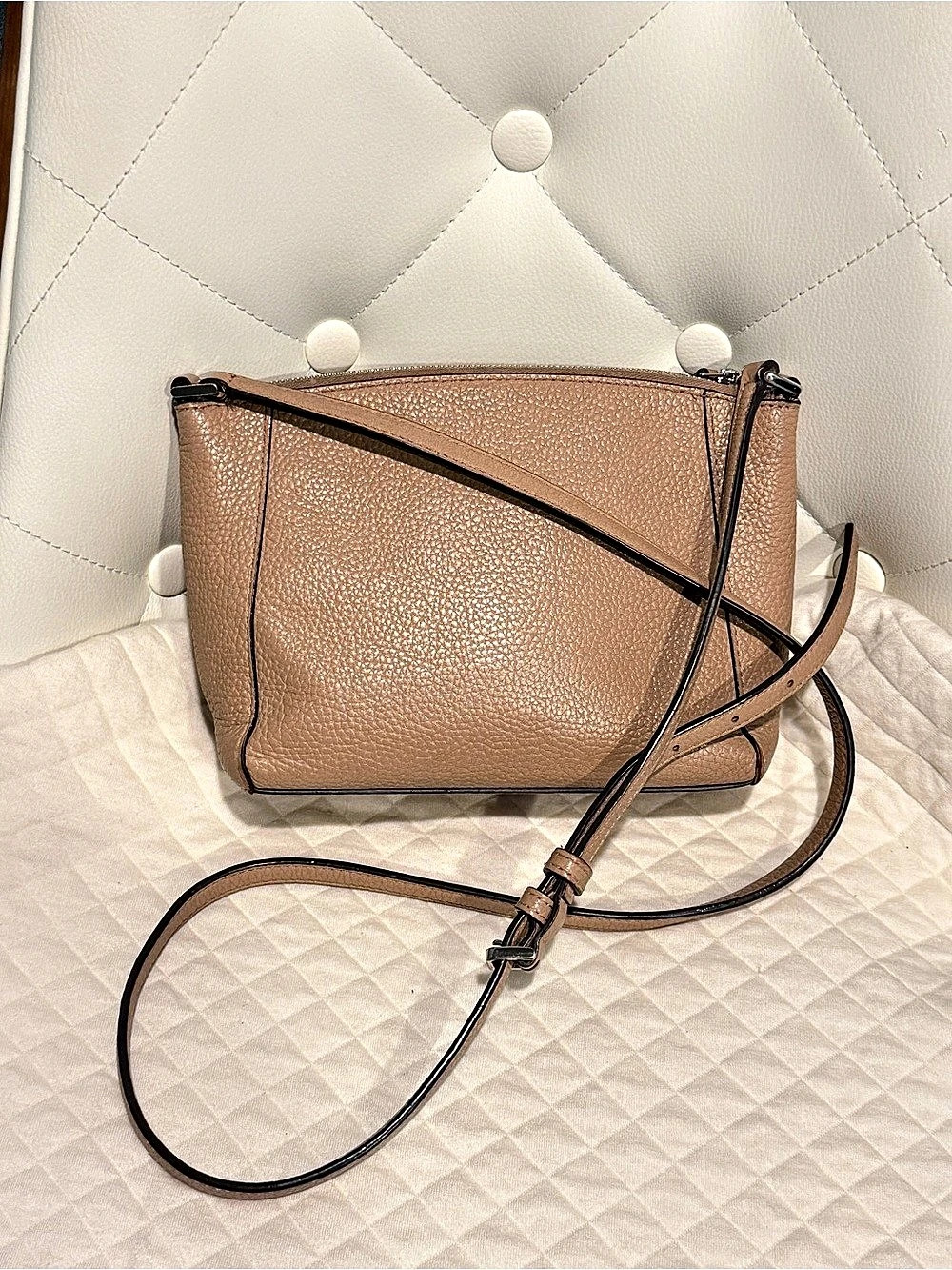 Kate Spade Pebbled Crossbody Bag in Brown